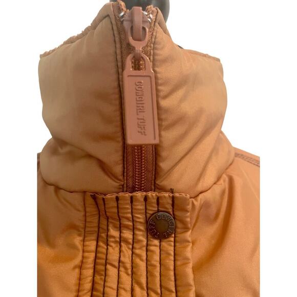 COWGIRL TUFF Co. PUFFER VEST SIP BUTTON DOWN GOLD/BLACK EMBROIDERED SZ S COUNTRY - Picture 8 of 16